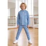 Pina Kids Erkek Çocuk Scuba Atheletic Reglan Kol Kapüşonlu Dalgıç Kumaş Eşofman Takımı ESF7028 - 7 - 8 Yaş - Indigo