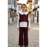 Pina Kids Kız Çocuk Dantel Yaka Penyeli Süveterli Alt Üst Takım