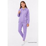 Pina Kids Kız Çocuk Scuba Unlimited Çift Şeritli Kapüşonlu Reglan Kol Dalgıç Kumaş Eşofman Takımı ESF7023 - 11 - 12 Yaş - Lila