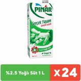 Pınar %2.5 Yağlı Süt 1 L X 24 Adet