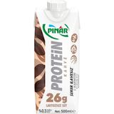 Pınar 500 ml x 12 Adet Kahveli Protein Süt Laktozsuz ve Şeker İlavesiz Sağlıklı Seçim