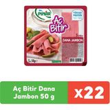 Pınar Aç Bitir Dana Jambon 50 g x 22 Adet - 50 gr