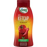Pınar Acılı Ketçap 420 G x 4 Adet - Taze Domates ve Ideal Acı Dengesi | Ekonomik Paket - 1 Adet