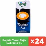 Pınar Barista Yarım Yağlı Inek Sütü 1 L X 24 Adet
