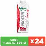 Pınar Çilekli Protein Süt 500 ml x 24 Laktosuz Hafif İçi ile Sağlıklı Beslenme İçin