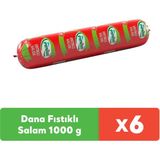 Pınar Dana Fıstıklı Salam 1000 g x 6 Adet - 1 kg