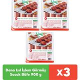 Pınar Dana Isıl İşlem Görmüş Sucuk Büfe 900 g x 3 adet - 900 gr