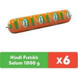 Pınar Hindi Fıstıklı Salam 1000 g x 6 Adet - 1 kg