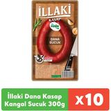 Pınar İllaki Dana Kasap Kangal Sucuk 300 g x 10 Adet - 300 gr
