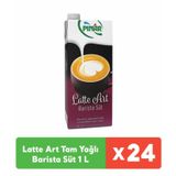 Pınar Latte Art Tam Yağlı Barista Süt 1 L X 24 Adet