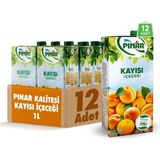Pınar Meyve Nektarı Kayısı 1 L x 12 Adet - 12 lt