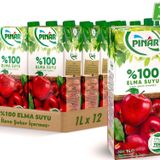 Pınar Meyve Suyu Saf Elma 1 L x 12 Adet