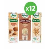 Pınar Nature Blend 1 lt Bitkisel Bazlı Yulaf İçeceği + Bitkisel Bazlı 1 lt Badem İçeceği + Bitkisel Bazlı 1 lt Fındık İçeceği