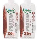 Pınar Protein Kakaolu Laktozsuz Süt 500ml 2li paket
