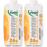 Pınar Protein Laktozsuz Muzlu Yerfıstıklı Süt 500 Ml 2li paket