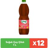 Pınar Soğuk Çay Çilek 1 L x 12 Adet - Metal Filtre