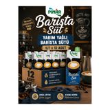 Pınar Yarım Yağlı Barista Sütü 1lt x 12 Adet