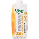 Pınar Yer Fıstıklı ve Muz Aromalı Protein Süt 500 ml 26g Protein, Şeker İlavesiz