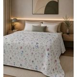 Pınarhome collection 100% Pamuk Digital Baskı Waffle Petek Pike Yatak Örtüsü Battal Boy 240X260 (Paket Içeriği Sadece Pike Yatak Örtüsüdür.) - Lila