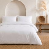 Pınarhome collection Çift Kişilik Nevresim Takımı Alt Çarşafı Lastiklidir (Istenizse Düz De Yapılabilir) - Beyaz - 200 x 220 cm
