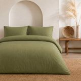 Pınarhome collection Çift Kişilik Nevresim Takımı Alt Çarşafı Lastiklidir (Istenizse Düz De Yapılabilir) - Koyu Yeşil - 200 x 220 cm