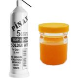 Pinax Tüp Lehim Teli 25 gr 1.2mm + Lehim Pastası - 40 Gr