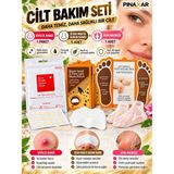 PINAXAR Cilt Bakım Seti Sivilce Bandı 24 Adet + Siyah Nokta Burun Bandı 5 Adet + Ayak Peeling Maskesi 1ADET