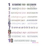pınaxar Hologram Düğün Arka Cam Yazısı - İsim & Tarihli Kişiye Özel Sticker