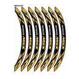 pınaxar Motosiklet Jant Şeridi 3D Sticker Honda MSX Parlak Yarış Desenli Set