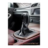 pınaxar Peugeot 301 Siyah Deri Prime Tasarım Beyaz Şerit Spor Dikiş Vites Körüğü