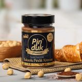 Pinduk %50 Fındıklı Premium Kakaolu Fındık Kreması - 330 gr Glutensiz, Palm Yağı İçermez, Katkı Maddesi ve Koruyucu İçermez