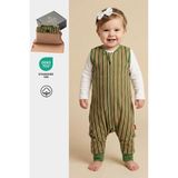 Pine Baby Home Pine Green 0.5 TOG Bebek Uyku Tulumu OEKO-TEX Sertifikalı %100 Pamuk - 132-Yeşil - 2 Yaş