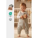 Pine Baby Home Retro Mint 0.5 TOG Bebek Uyku Tulumu OEKO-TEX Sertifikalı %100 Pamuk - Açık Mavi - 3 Yaş
