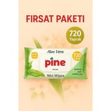 Pine Islak Mendil 10 Adet 720 Yaprak Süper Kalite - kaliteli