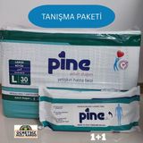 Pine Tanışma Paketi Belbantlı Hasta Bezi Large 30 Adet + Pine Perine Havlu 50 Yaprak