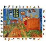 Pinecone - Ahşap Puzzle Yetişkinler Için - Van Gogh Arles'teki Yatak Odası Benzersiz Parçalı Puzzle - 450 Parça Ahşap Yapboz - Yapıştırıcı Folyo Dahil - Dekoratif Ahşap Puzzle - 29X39 cm - R1-13
