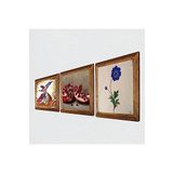 Pinecone Ebru Sanatı, Semazen, Nar Taş Duvar Tablosu - Ahşap Çerçeveli Taş Tablo - 25x25 cm - 3 Parça Set - Dekoratif Duvar Sanatı - Modern Ev ve Ofis Duvar Dekoru W3-868