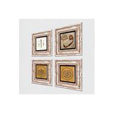 Pinecone Stone Ayet-el Kürsi, Felak Suresi, Vav, Elif Taş Duvar Tablosu - Çerçeveli Taş Tablo - Dekoratif Duvar Sanatı - Modern Ev ve Ofis Duvar Dekoru T4-921