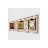 Pinecone Stone Ayet-el Kürsi, Hilye-i Şerif, Bereket Duası Taş Duvar Tablosu - Çerçeveli Taş Tablo - Dekoratif Duvar Sanatı - Modern Ev ve Ofis Duvar Dekoru T3-52