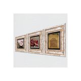 Pinecone Stone Ayet-el Kürsi, Kelebekli Çiçek, Nar Taş Duvar Tablosu - Çerçeveli Taş Tablo - Dekoratif Duvar Sanatı - Modern Ev ve Ofis Duvar Dekoru T3-1228