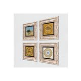 Pinecone Stone Bismillah, Şems Suresi, Kabe-i Muazzama, Mührü Şerif Taş Duvar Tablosu - Çerçeveli Taş Tablo - Dekoratif Duvar Sanatı - Modern Ev ve Ofis Duvar Dekoru T4-1936