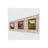 Pinecone Stone Claude Monet Gelincikler, Kelebekli Çiçek, Nar Taş Duvar Tablosu - Çerçeveli Taş Tablo - Dekoratif Duvar Sanatı - Modern Ev ve Ofis Duvar Dekoru T3-1264