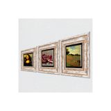 Pinecone Stone Claude Monet Gelincikler, Leonardo da Vinci Mona Lisa, Nar Taş Duvar Tablosu - Çerçeveli Taş Tablo - Dekoratif Duvar Sanatı - Modern Ev ve Ofis Duvar Dekoru T3-1443