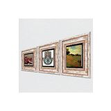 Pinecone Stone Claude Monet Gelincikler, Nar, Fatma Ana Eli (Hamsa) Taş Duvar Tablosu - Çerçeveli Taş Tablo - Dekoratif Duvar Sanatı - Modern Ev ve Ofis Duvar Dekoru K3-763