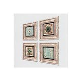 Pinecone Stone Desen, Fas Desenli Vintage Taş Duvar Tablosu - Çerçeveli Taş Tablo - Dekoratif Duvar Sanatı - Modern Ev ve Ofis Duvar Dekoru K4-131