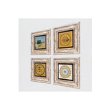 Pinecone Stone Elhamdülillah, Şems Suresi, Kabe-i Muazzama, Mührü Şerif Taş Duvar Tablosu - Çerçeveli Taş Tablo - Dekoratif Duvar Sanatı - Modern Ev ve Ofis Duvar Dekoru T4-1937