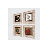 Pinecone Stone Elif Vav, Nazar, Bereket Duası Taş Duvar Tablosu - Çerçeveli Taş Tablo - Dekoratif Duvar Sanatı - Modern Ev ve Ofis Duvar Dekoru T4-244