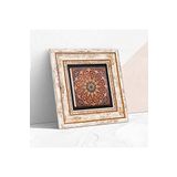 Pinecone Stone Etnik Desen Taş Duvar Tablosu - Çerçeveli Taş Tablo - Dekoratif Duvar Sanatı - Modern Ev ve Ofis Duvar Dekoru K1-373