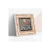 Pinecone Stone Etnik Desen Taş Duvar Tablosu - Çerçeveli Taş Tablo - Dekoratif Duvar Sanatı - Modern Ev ve Ofis Duvar Dekoru K1-379