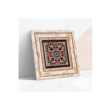 Pinecone Stone Etnik Desen Taş Duvar Tablosu - Çerçeveli Taş Tablo - Dekoratif Duvar Sanatı - Modern Ev ve Ofis Duvar Dekoru T1-371
